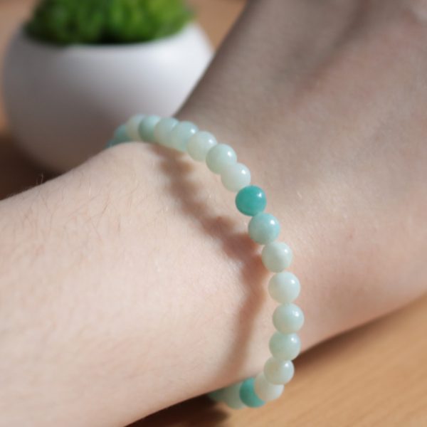 Bracelet Amazonite – Perles 6mm