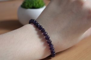 Bracelet Améthyste – Perles 6mm