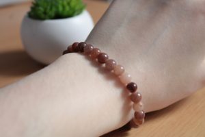 Bracelet Aventurine Pourpre – Perles 6mm