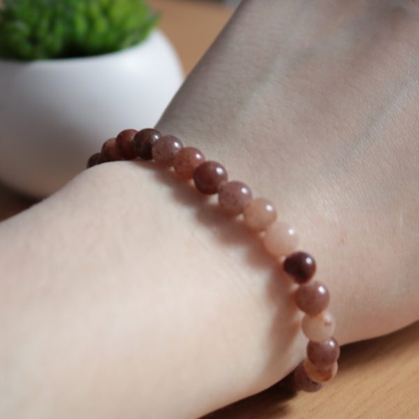 Bracelet Aventurine Pourpre – Perles 6mm