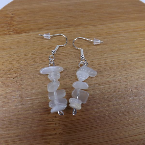 Boucles d’oreilles en Pierre de Lune