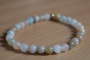 Bracelet Morganite – Perles 6mm