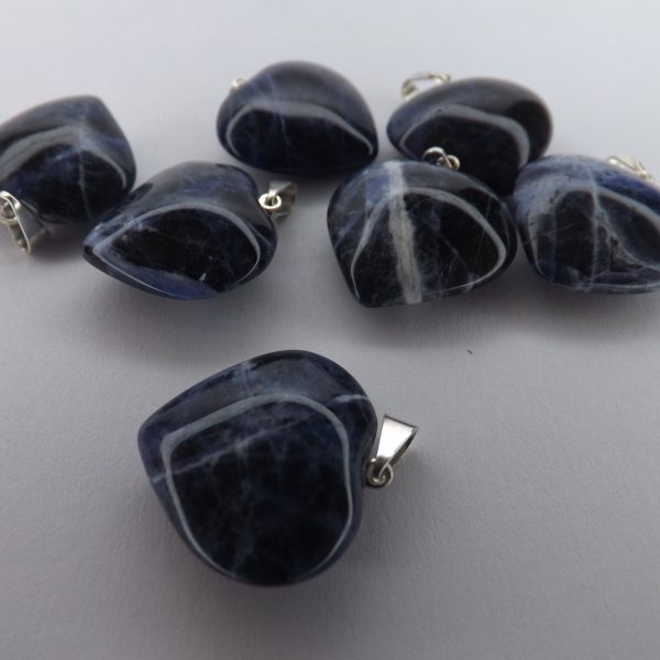 Pendentif Sodalite Cœur (20mm) A