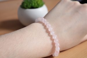 Bracelet Quartz Rose – Perles 6mm