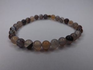 Bracelet Agate du Botswana – Perles 6mm