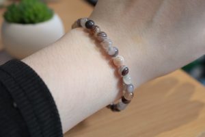 Bracelet Agate du Botswana – Perles 6mm