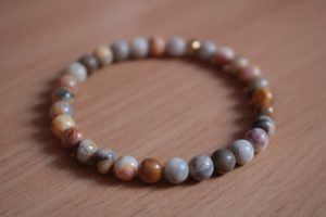 Bracelet Agate Crazy Lace- Perles 6mm