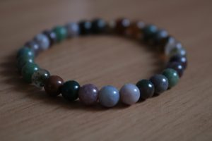 Bracelet Agate Indienne – Perles 6mm