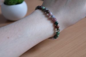 Bracelet Agate Indienne – Perles 6mm