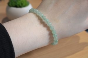 Bracelet Aventurine Verte – Perles à facettes 6mm