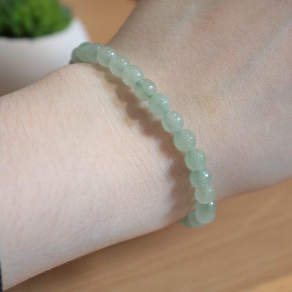 Bracelet Aventurine Verte – Perles à facettes 6mm