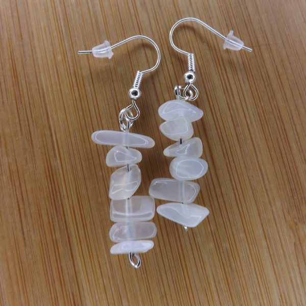 Boucles d’oreilles en Pierre de Lune