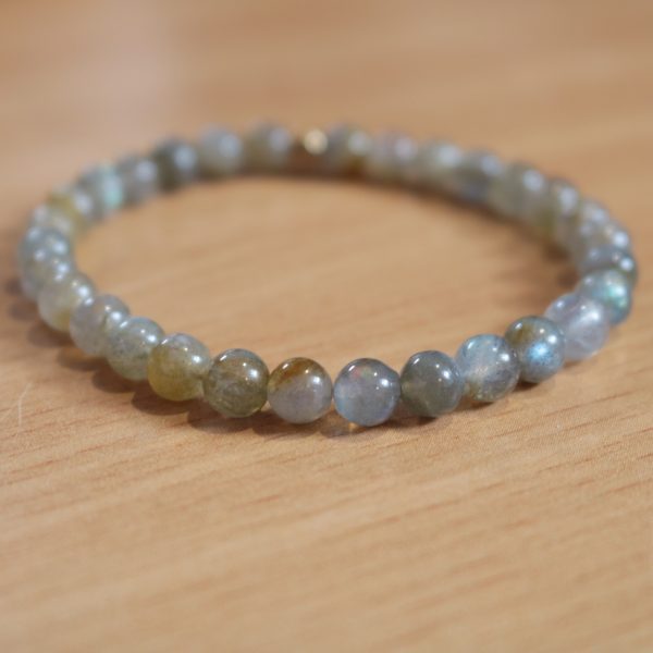 Bracelet Labradorite – Perles 6mm AB