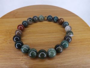 Bracelet Agate Indienne – Perles 8mm