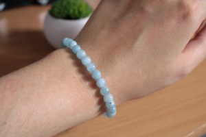 Bracelet Aigue Marine – Perles 6mm A