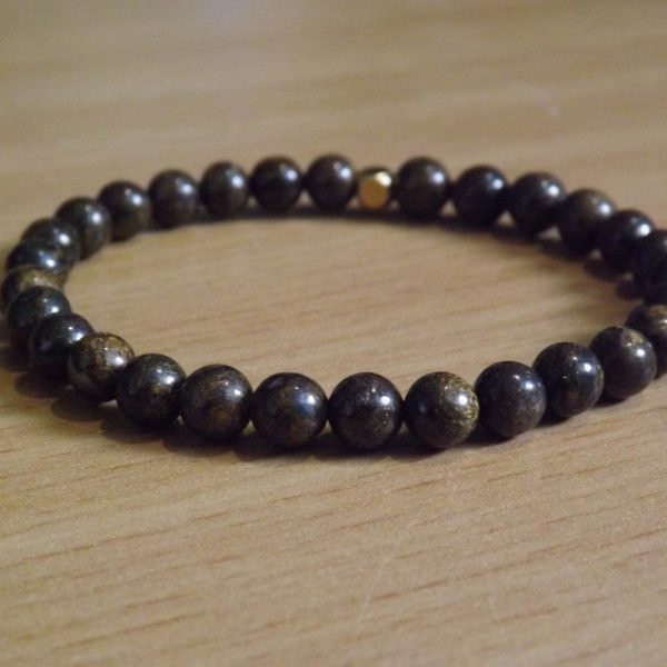 Bracelet Bronzite – Perles 6mm