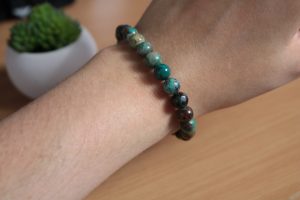 Bracelet Chrysocolle – Perles 8mm AA