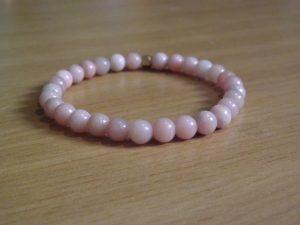 Bracelet Opale rose – Perles 6mm