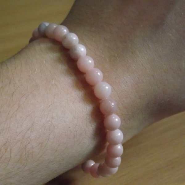 Bracelet Opale rose – Perles 6mm