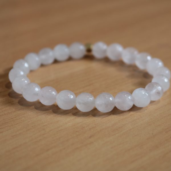 Bracelet Cristal de Quartz Facetté – Perles 8mm