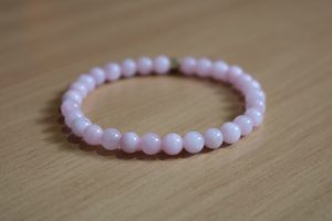 Bracelet Quartz Rose Opaque – Perles 6mm