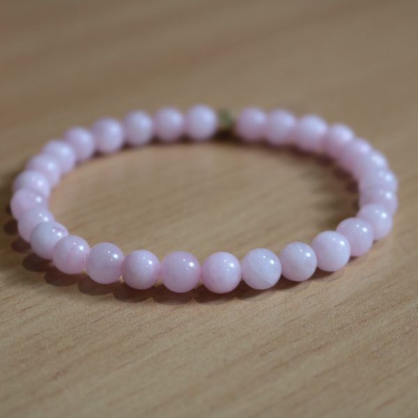 Bracelet Quartz Rose Opaque – Perles 6mm