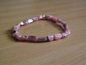 Bracelet Rhodochrosite – Perles rectangulaire 6mm