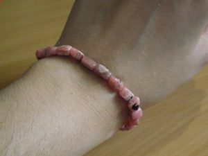 Bracelet Rhodochrosite – Perles rectangulaire 6mm