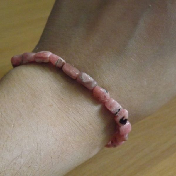 Bracelet Rhodochrosite – Perles rectangulaire 6mm