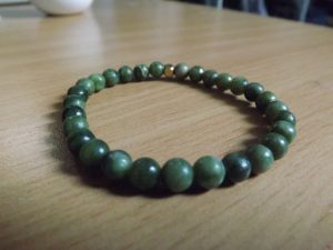 Bracelet Jade verte – Perles 6mm