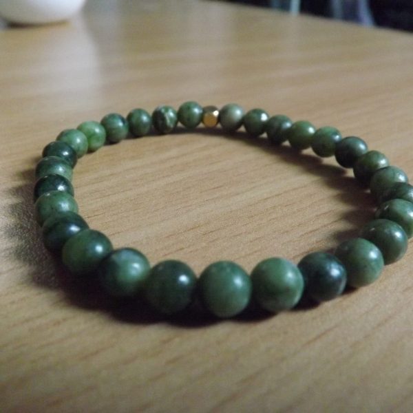 Bracelet Jade verte – Perles 6mm