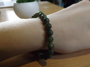 Bracelet Jade verte – Perles 6mm