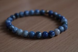 Bracelet Jaspe Blue Spot – Perles 6mm