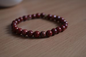 Bracelet Jaspe Rouge – Perles 6mm