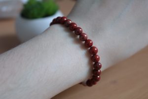 Bracelet Jaspe Rouge – Perles 6mm