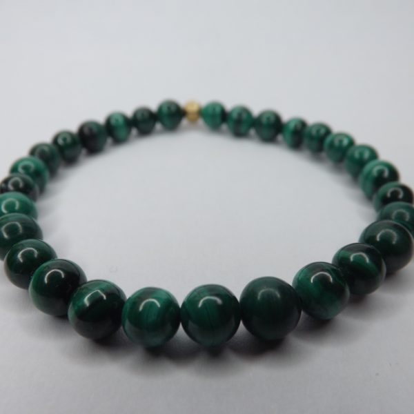 Bracelet Malachite – Perles 6mm