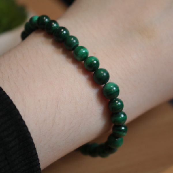 Bracelet Malachite – Perles 6mm