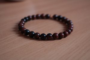 Bracelet Obsidienne Acajou – Perles 6mm