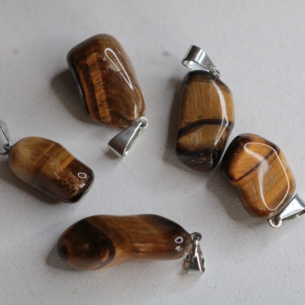 Pendentif Œil de tigre (15 à 25mm) A