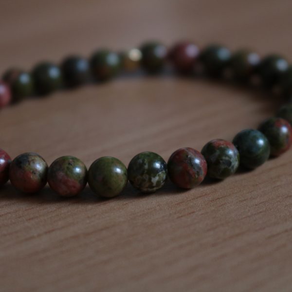 Bracelet Unakite – Perles 6mm