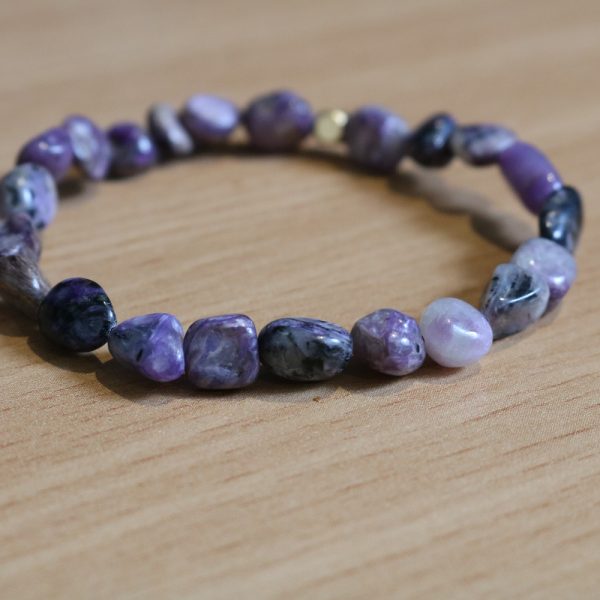 Bracelet Charoite – Pierre roulées 6mm A