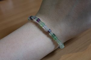 Bracelet Fluorine Multicolore – Perles carrée 4mm