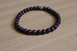 Bracelet Grenat Rouge – Perles 6mm A