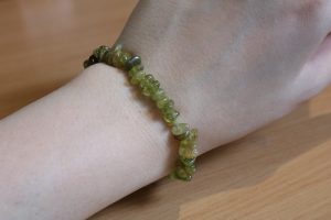 Bracelet Grenat Vert Grossulaire – Perles baroques A