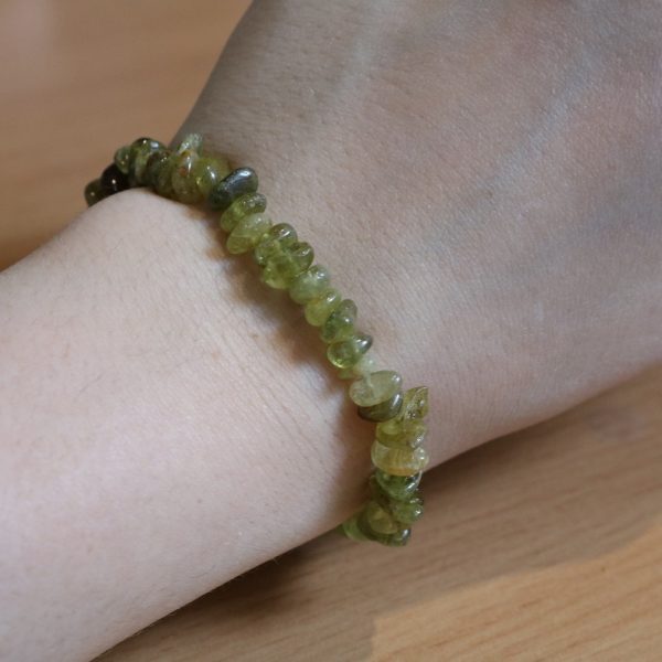 Bracelet Grenat Vert Grossulaire – Perles baroques A