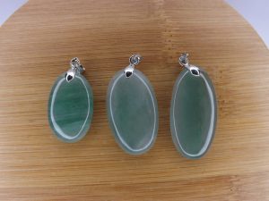 Pendentif Aventurine verte – Cabochons – AA