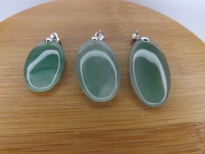 Pendentif Aventurine verte – Cabochons – AA