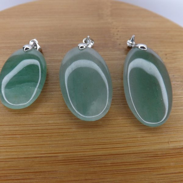 Pendentif Aventurine verte – Cabochons – AA