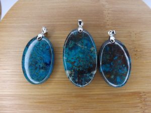 Pendentif Azurite Shattuckite – Cabochons – AA