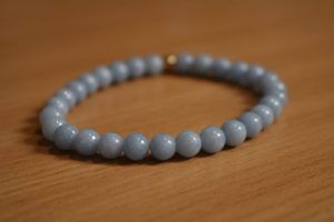 Bracelet Angélite – Perles 6mm – A